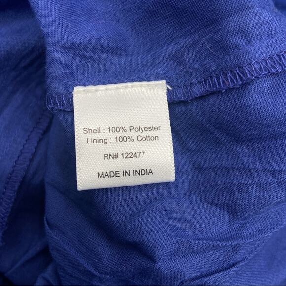 NWT NSR KENNY SATIN JACQUARD DRESS IN ROYAL BLUE XL - Picture 6 of 7